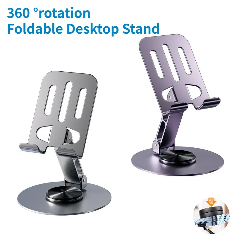 720 Rotate Aluminum Alloy Tablet Holders for IPad Adjustable Folding Lazy Desktop Live Desk Holder Mobile Phone Stand Mount
720 Rotate Aluminum Alloy Tablet Holders for IPad Adjustable Folding Lazy Desktop Live Desk Holder Mobile Phone Stand Mount