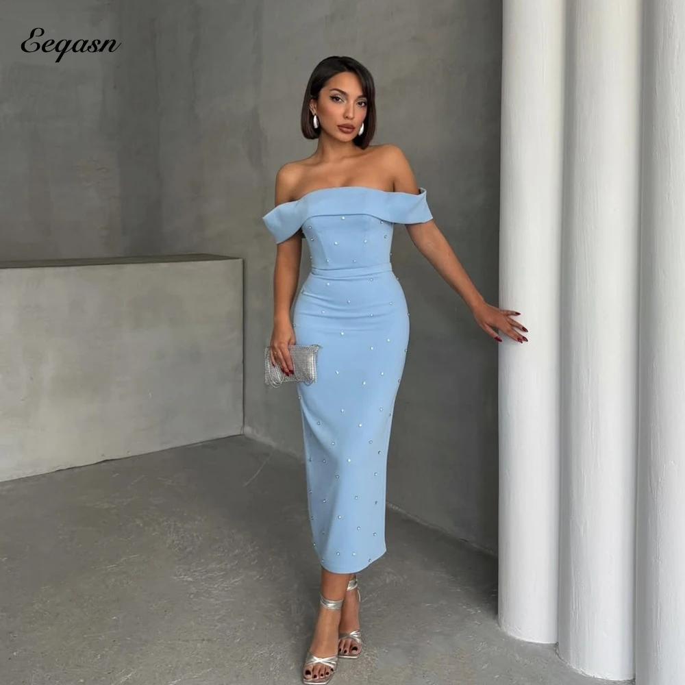 Midi Prom Dresses Strapless Formal Evening Dress Sheath Ankle Length Vestidos Elegantes Para Boda Invitada Cocktail Customized
Midi Prom Dresses Strapless Formal Evening Dress Sheath Ankle Length Vestidos Elegantes Para Boda Invitada Cocktail Customized