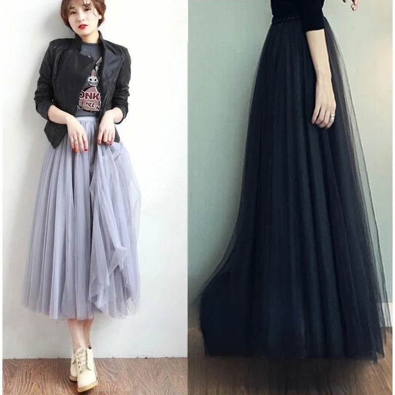 Princess Style Half Skirt Women's Puffy Midi Skirt A-Line Pleated Fairy Skirt Selective Netting Mid-Length Skirts
Princess Style Half Skirt Women's Puffy Midi Skirt A-Line Pleated Fairy Skirt Selective Netting Mid-Length Skirts