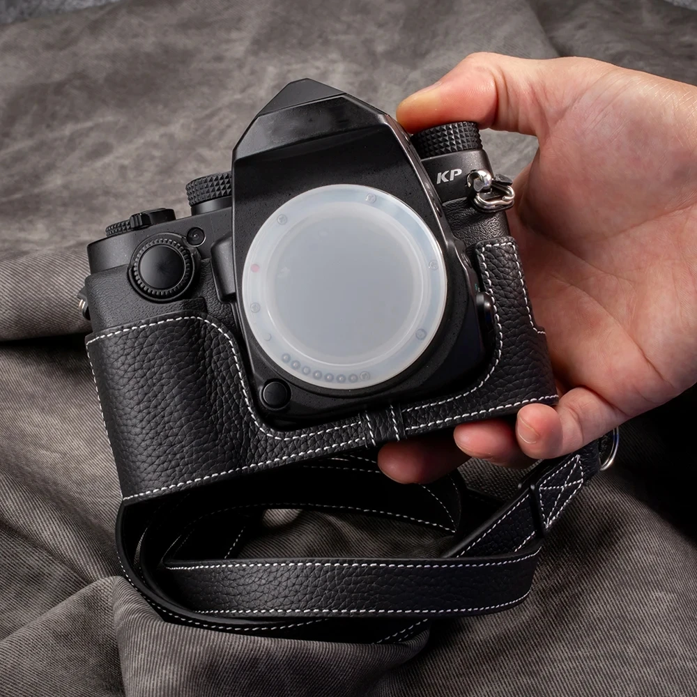 Защитный чехол KP, чехол для Pentax KP, кожаная сумка для фотоаппарата, получехол для камеры из натуральной кожи, аксессуары для фотосъемки
Защитный чехол KP, чехол для Pentax KP, кожаная сумка для фотоаппарата, получехол для камеры из натуральной кожи, аксессуары для фотосъемки