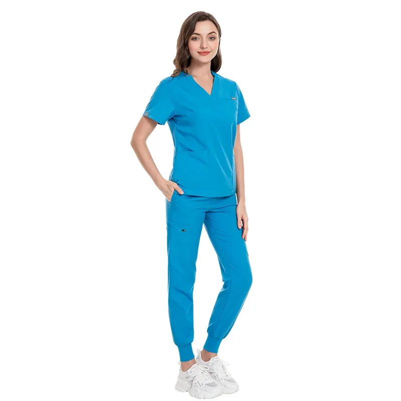 For Summer Nurse Women Fashion Uniforms Cool Fabric Short Sleeve Medical Scrubs Clothes Nursing Elastic Pants
For Summer Nurse Women Fashion Uniforms Cool Fabric Short Sleeve Medical Scrubs Clothes Nursing Elastic Pants