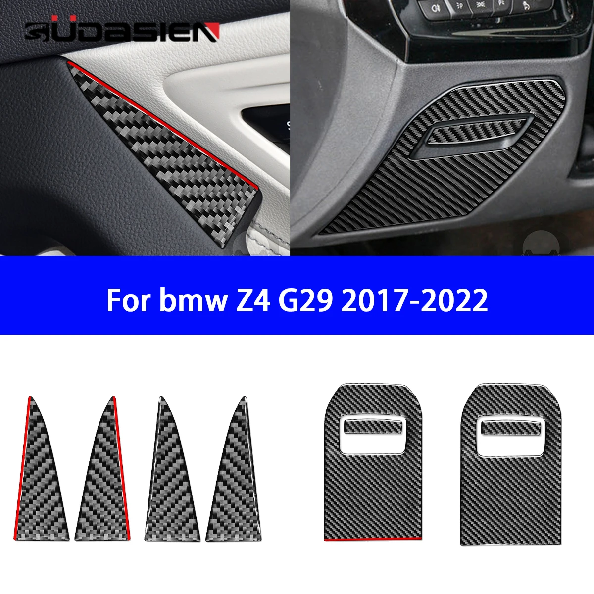 Suitable for BMW Z4 G28 2019-2022 Car Door Armrest and Storage Box Panel Decoration Sticker Carbon Fiber Accessories.
Suitable for BMW Z4 G28 2019-2022 Car Door Armrest and Storage Box Panel Decoration Sticker Carbon Fiber Accessories.
