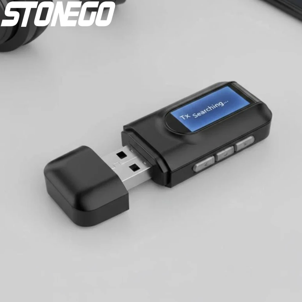 Адаптер STONEGO Bluetooth 5.0, USB-приемник, передатчик для автомобиля, ПК, телевизора, беспроводной аудио-адаптер, беспроводной адаптер для потоковой передачи музыки в формате HD
Адаптер STONEGO Bluetooth 5.0, USB-приемник, передатчик для автомобиля, ПК, телевизора, беспроводной аудио-адаптер, беспроводной адаптер для потоковой передачи музыки в формате HD
