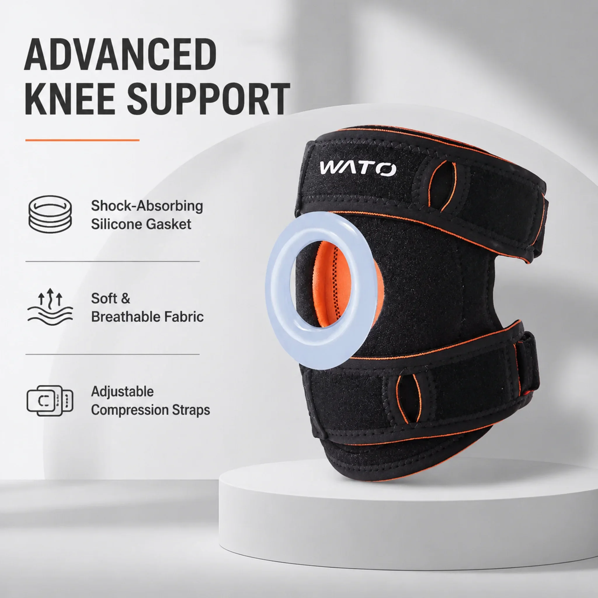 Open Patella Knee Support Brace Adjustable Hook & Loop Compression Knee Sleeve for Running Biking Fitness Aerobics
Open Patella Knee Support Brace Adjustable Hook & Loop Compression Knee Sleeve for Running Biking Fitness Aerobics