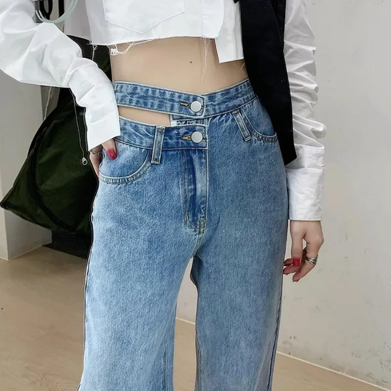 Sexy Hollow Out High Waist Wide Leg Jeans Women New Spring Baggy Straight Denim Pants s553
Sexy Hollow Out High Waist Wide Leg Jeans Women New Spring Baggy Straight Denim Pants s553