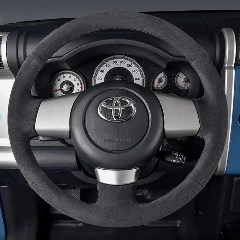 Для Toyota FJ CRUISER черный замшевый чехол на руль автомобиля своими руками, сшитый вручную, аксессуары
Для Toyota FJ CRUISER черный замшевый чехол на руль автомобиля своими руками, сшитый вручную, аксессуары