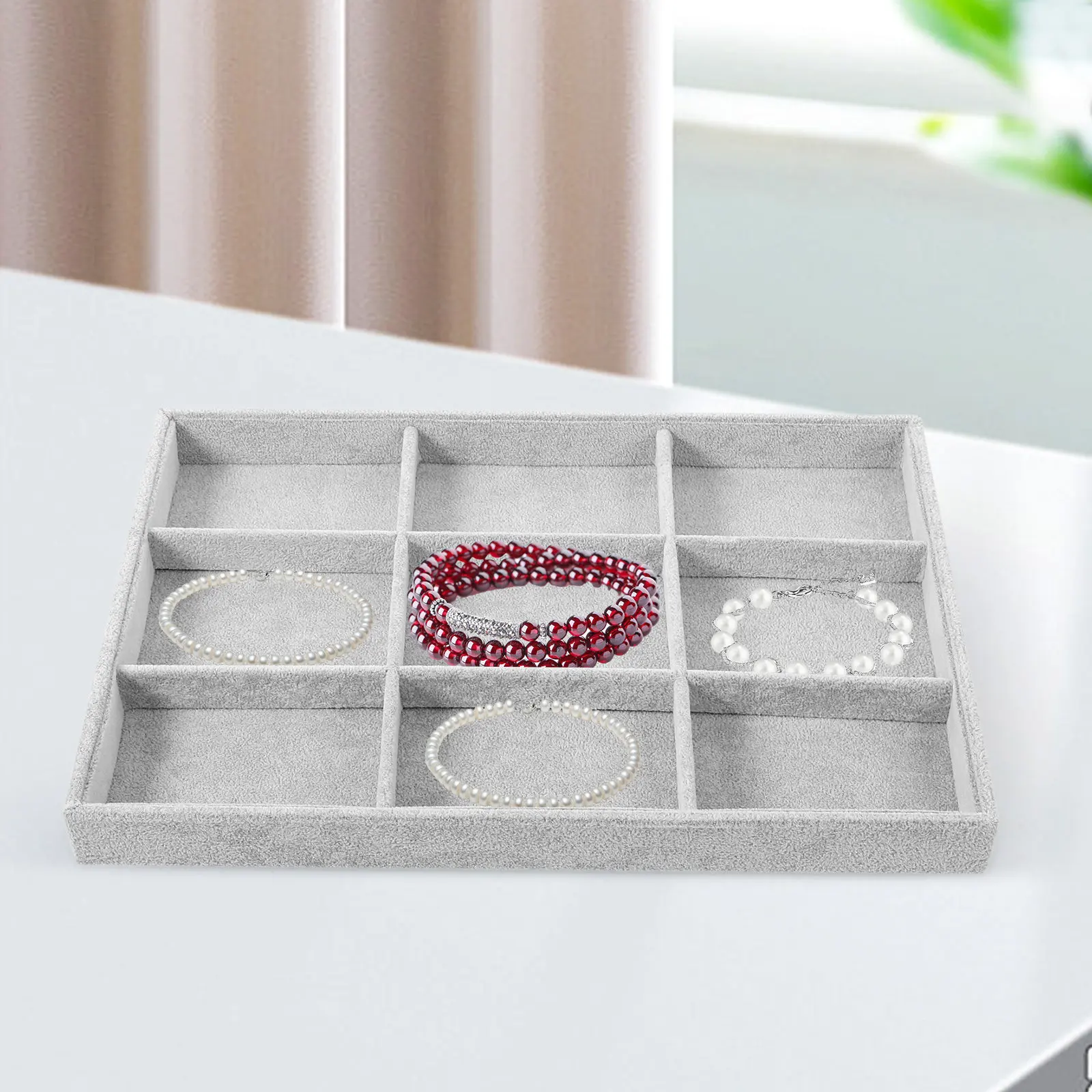 Jewelry Tray Delicate Ring Organizer Necklace Case Earrings Storage Holder Multi-Grid Display Tray Home Decor Fashion Jewelry
Jewelry Tray Delicate Ring Organizer Necklace Case Earrings Storage Holder Multi-Grid Display Tray Home Decor Fashion Jewelry