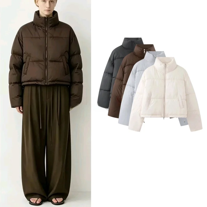 Autumn Winter New Women's Loose Long Sleeve Stand Collar Zipper Short Cotton Jacket Coat Pouch Casual Style Polyester Fiber
Autumn Winter New Women's Loose Long Sleeve Stand Collar Zipper Short Cotton Jacket Coat Pouch Casual Style Polyester Fiber