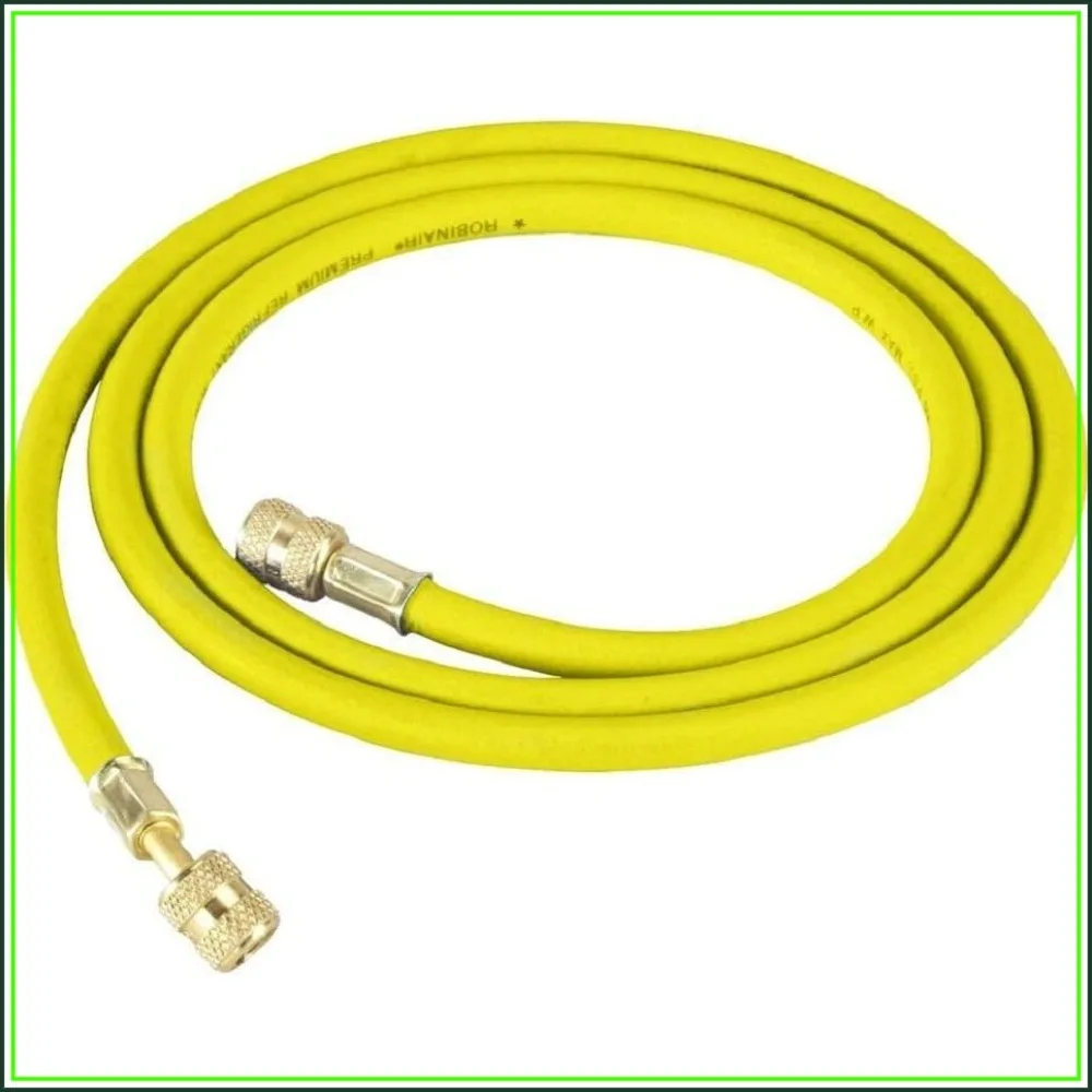 1/4" Premium Refrigerant Charging Hose - 72" Long, Yellow, Standard Fittings for AC Systems
1/4" Premium Refrigerant Charging Hose - 72" Long, Yellow, Standard Fittings for AC Systems