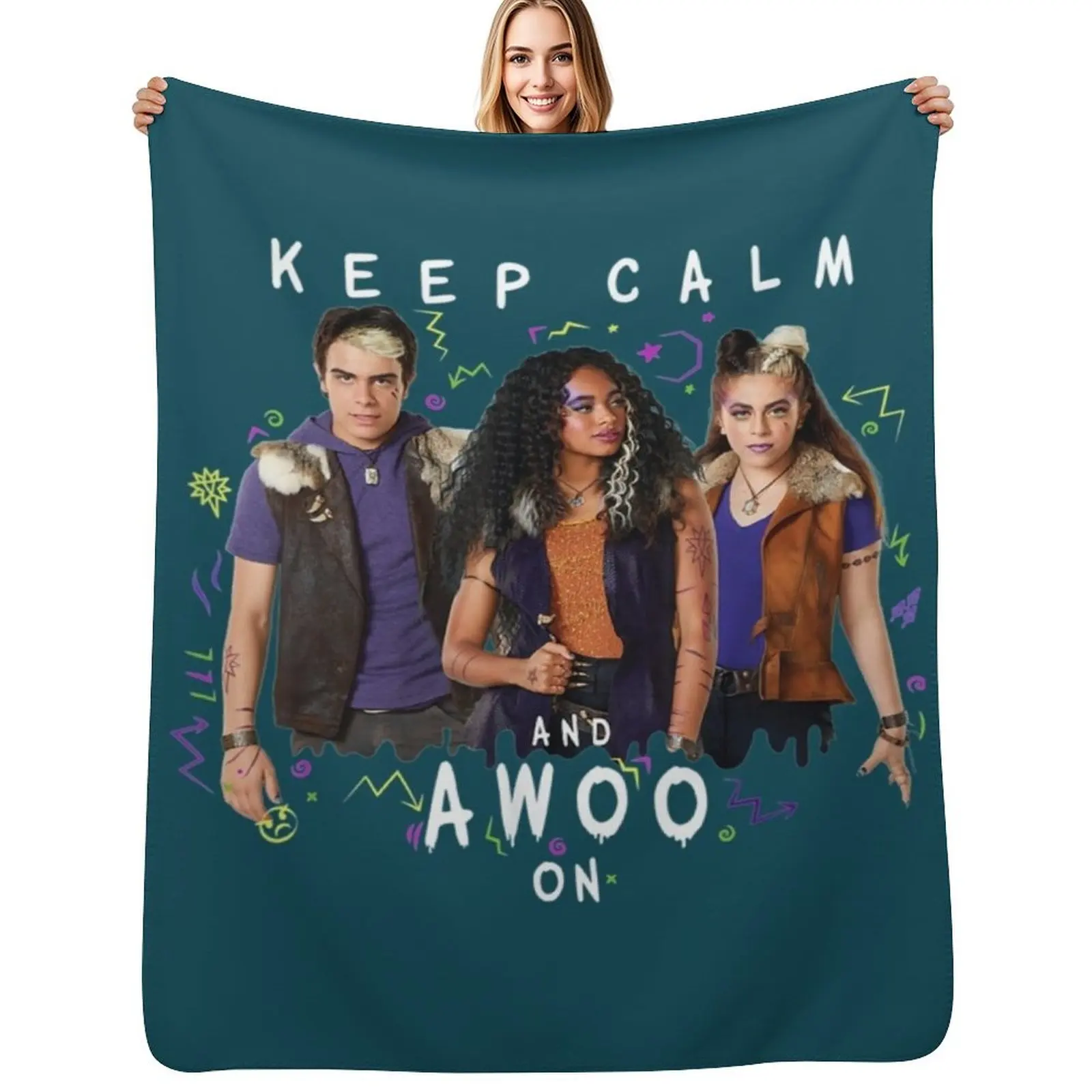 Zombies 2 Keep Calm and Awoo On Throw Blanket Cozy Napping Blanket Gift for Mom Dad
Zombies 2 Keep Calm and Awoo On Throw Blanket Cozy Napping Blanket Gift for Mom Dad