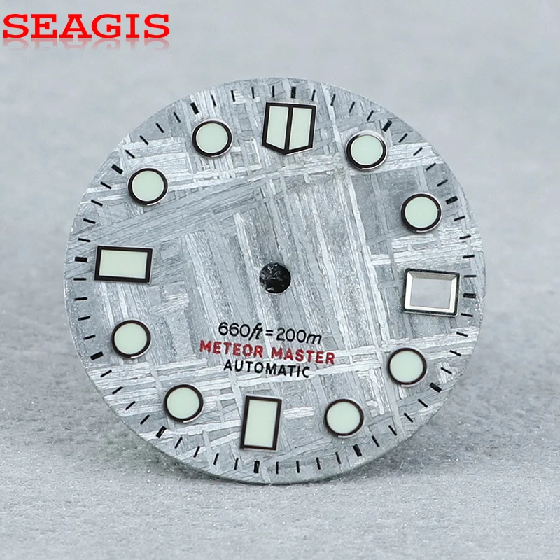 28.5mm Natural Meteorite Dial for NH35 Movement BGW9 C3 Lume No Logo
28.5mm Natural Meteorite Dial for NH35 Movement BGW9 C3 Lume No Logo