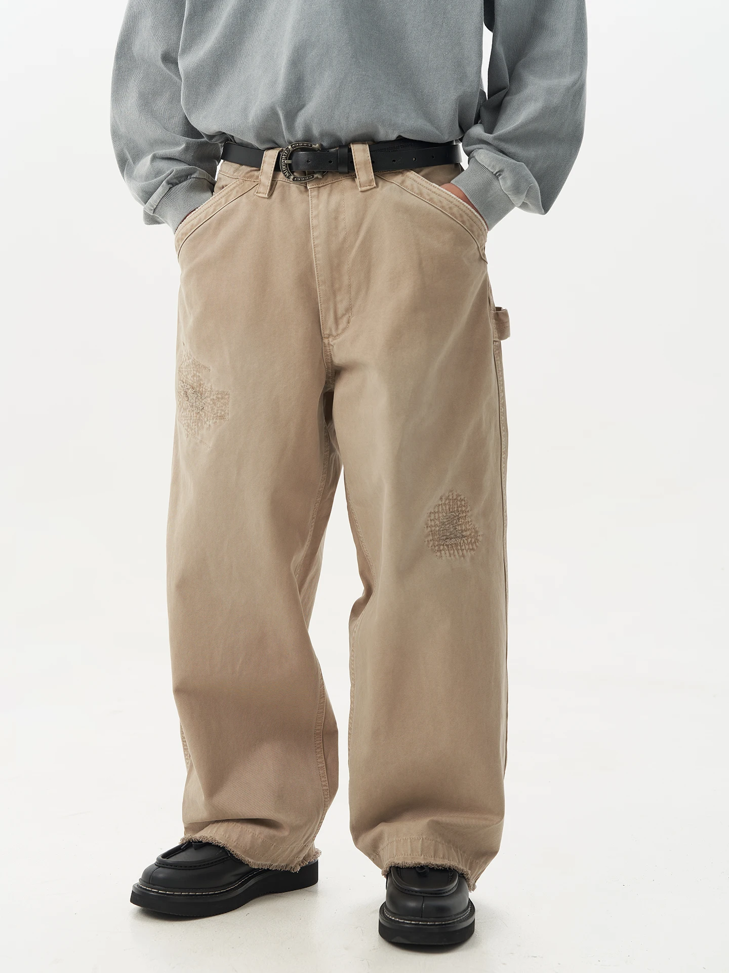 Мужские брюки MIDUPDATE 2025: осенние, утепленные, с эффектом потертости, с нашивками, повседневные, свободного кроя, модные, рабочие, хлопковые, со средней посадкой, на молнии
Мужские брюки MIDUPDATE 2025: осенние, утепленные, с эффектом потертости, с нашивками, повседневные, свободного кроя, модные, рабочие, хлопковые, со средней посадкой, на молнии