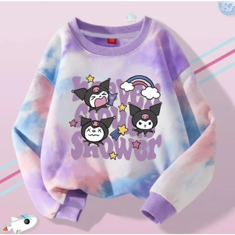 Sanrio Autumn Baby Girls Tie Dye Clothes Kid Kuromi Hello Kitty My Melody Printed Sweatshirts Children Girl Long Sleeve T-shirts
Sanrio Autumn Baby Girls Tie Dye Clothes Kid Kuromi Hello Kitty My Melody Printed Sweatshirts Children Girl Long Sleeve T-shirts