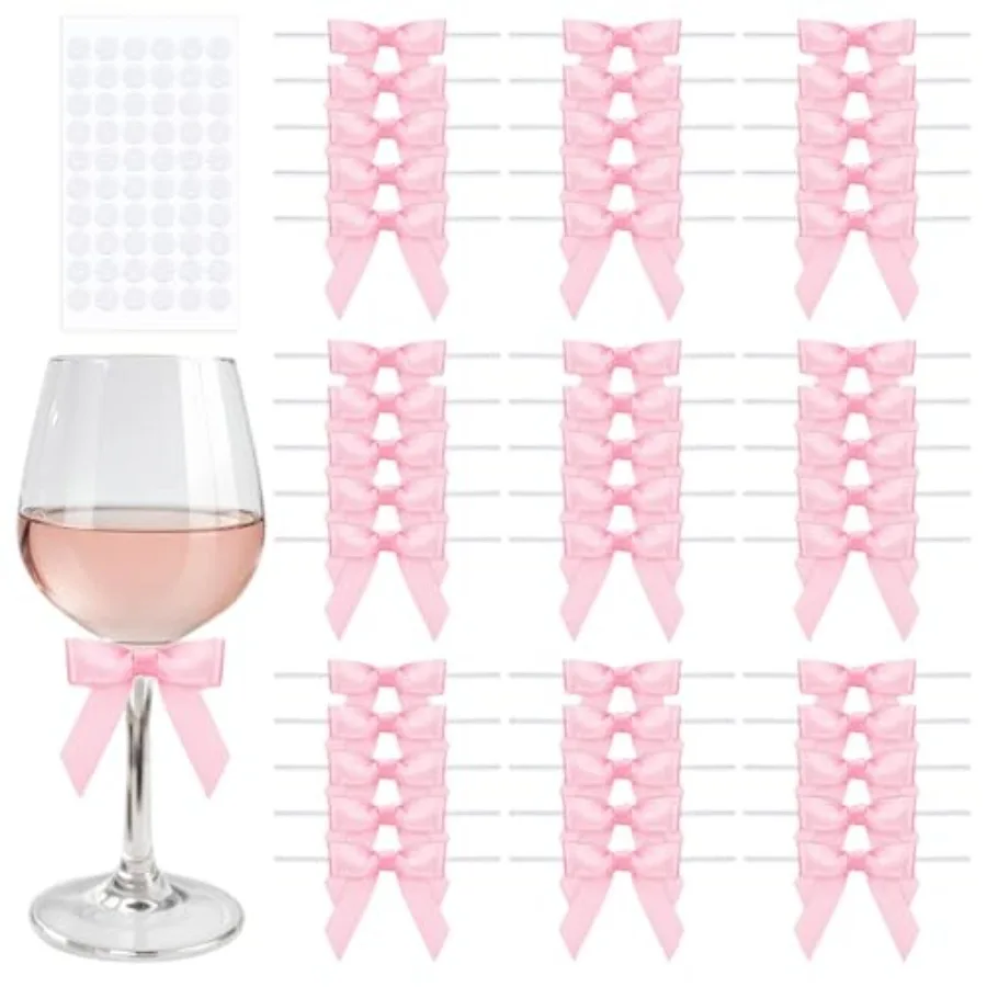 60 PCS Mini Pink Bows 2.5 Premade Pink Satin Ribbon Twist Tie Bows for Crafts Treat Bags Cake Baking Gift Wrapping Wedding Birt
60 PCS Mini Pink Bows 2.5 Premade Pink Satin Ribbon Twist Tie Bows for Crafts Treat Bags Cake Baking Gift Wrapping Wedding Birt