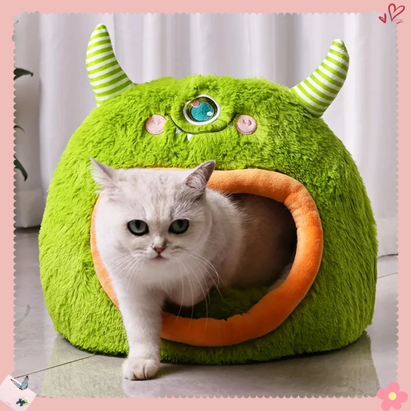 Fully Enclosed Safe and Cozy Cartoon Monster Pet Bed for Dogs and Cats Four Seasons Universal Soft and Warm for Winter Cat House
Fully Enclosed Safe and Cozy Cartoon Monster Pet Bed for Dogs and Cats Four Seasons Universal Soft and Warm for Winter Cat House