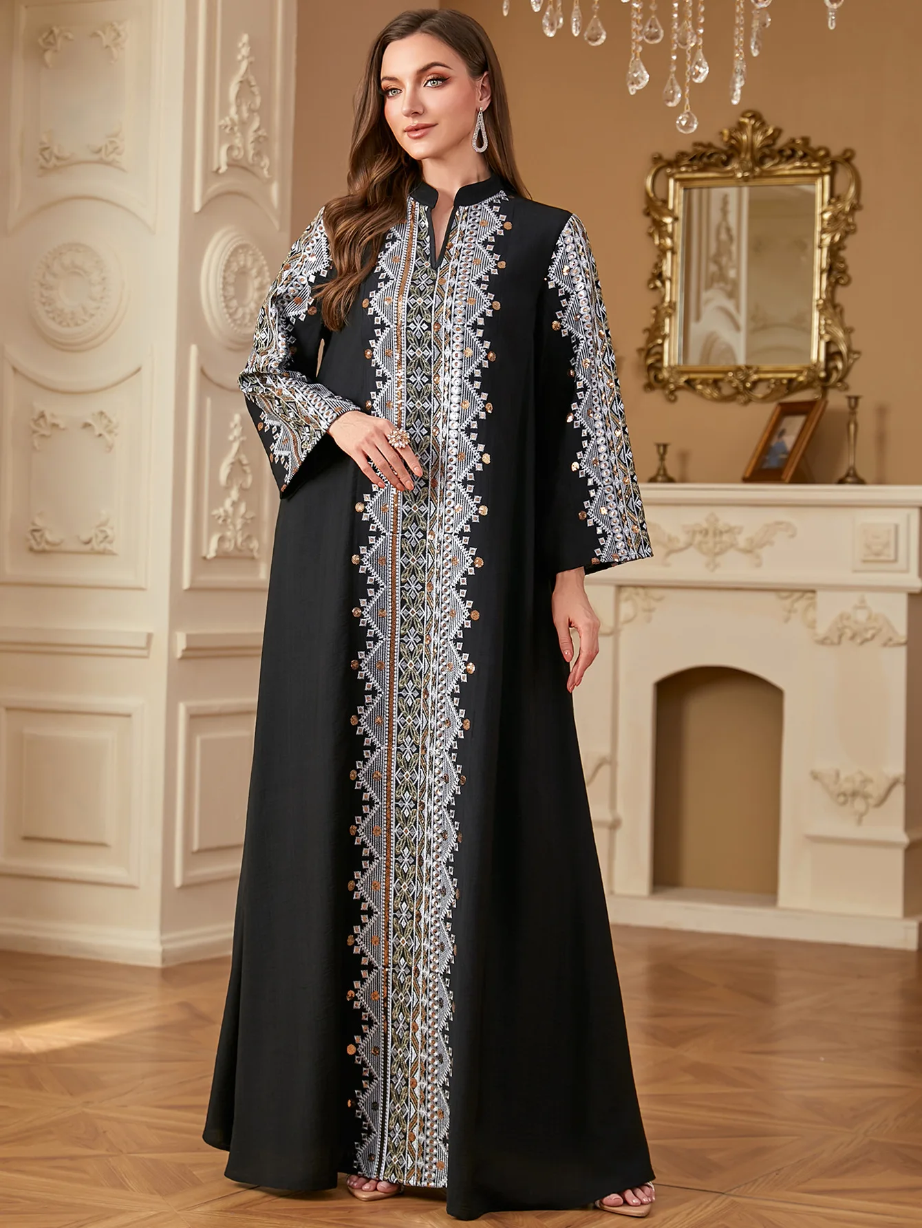 Ramadan Dubai Abaya Women Muslim Maxi Dress Embroidery Kaftan Islam Jalabiya Turkey Caftan Marocain Femme Robe Eid Djellaba Gown
Ramadan Dubai Abaya Women Muslim Maxi Dress Embroidery Kaftan Islam Jalabiya Turkey Caftan Marocain Femme Robe Eid Djellaba Gown