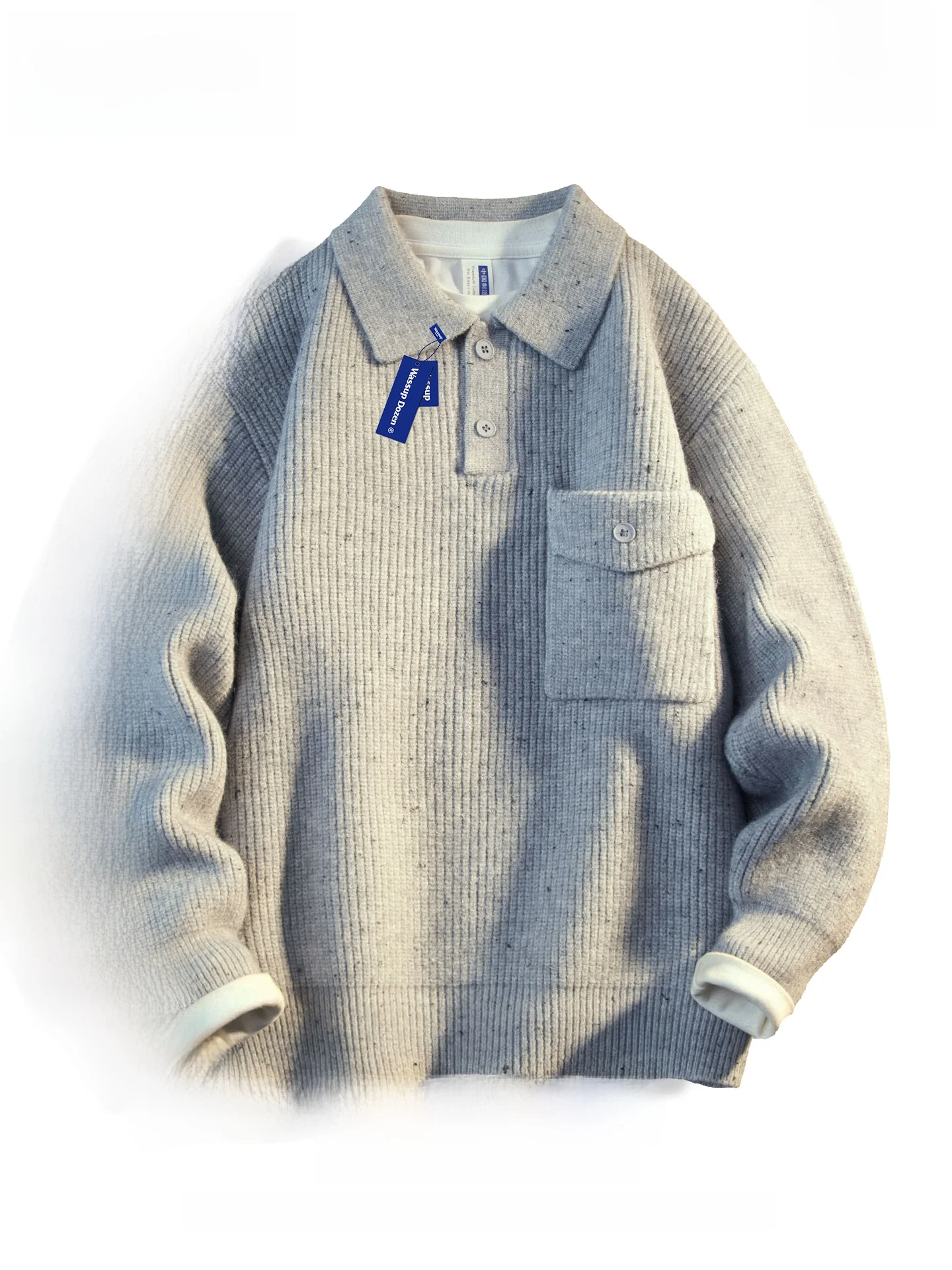 Wassup Dozen American Retro Button f Open Collar Men's Knitwear Autumn Winter Trendy Brand Patch ket Knitted Outerwear
Wassup Dozen American Retro Button f Open Collar Men's Knitwear Autumn Winter Trendy Brand Patch ket Knitted Outerwear