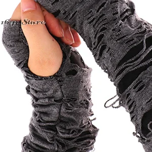 Casaul Broken Slit Gloves Sexy Gothic Fingerless Gloves Halloween Gloves Black Ripped Holes Decor Cosplay Gloves For Adults
Casaul Broken Slit Gloves Sexy Gothic Fingerless Gloves Halloween Gloves Black Ripped Holes Decor Cosplay Gloves For Adults