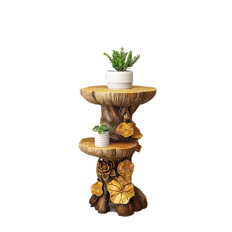 Living room large floor-to-ceiling ornaments next to the wood TV cabinet home decoration potted plant storage 
Living room large floor-to-ceiling ornaments next to the wood TV cabinet home decoration potted plant storage
