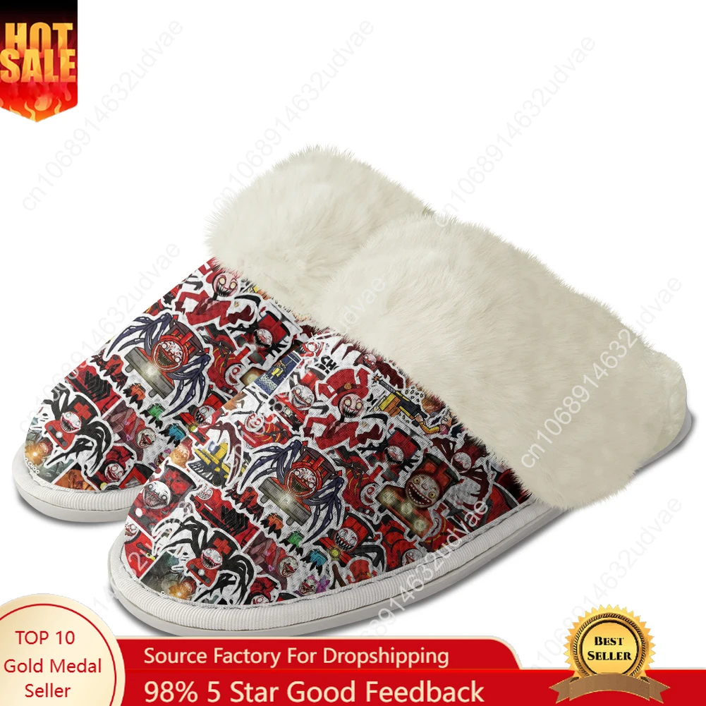 Choo Choo Charles Plush Slippers Keep Warm Shoes Mens Womens Home Cotton Bedroom Customized Thermal Lightweight Slipper DIY
Choo Choo Charles Plush Slippers Keep Warm Shoes Mens Womens Home Cotton Bedroom Customized Thermal Lightweight Slipper DIY
