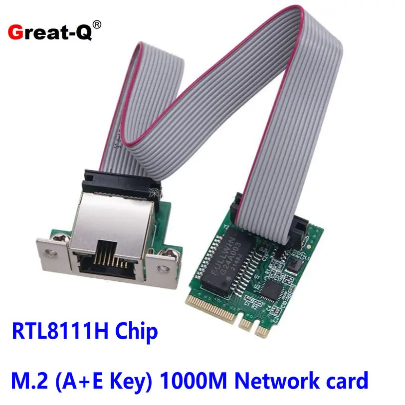 M.2 A+E Gigabit Ethernet Adapter 1G/100M Multi-Gigabit M.2 Network Card RTL8111H COM
M.2 A+E Gigabit Ethernet Adapter 1G/100M Multi-Gigabit M.2 Network Card RTL8111H COM