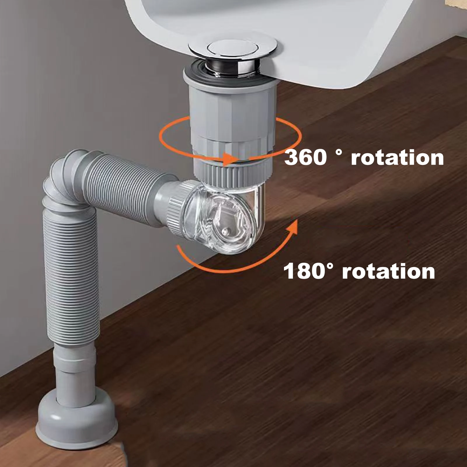 360 Degrees Universal Sink Vertical Type With Overflow Pipe Kit Basin Waste Set Sink Strainer Disposer Drain Plastic Hose
360 Degrees Universal Sink Vertical Type With Overflow Pipe Kit Basin Waste Set Sink Strainer Disposer Drain Plastic Hose