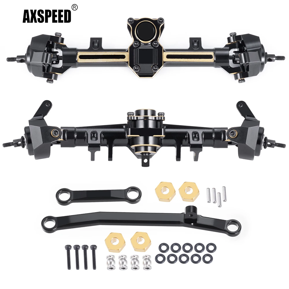 AXSPEED Brass Extended Front Rear Portal Axles Counterweight for Axial SCX24 1/24 RC Crawler Car Upgrade Parts
AXSPEED Brass Extended Front Rear Portal Axles Counterweight for Axial SCX24 1/24 RC Crawler Car Upgrade Parts