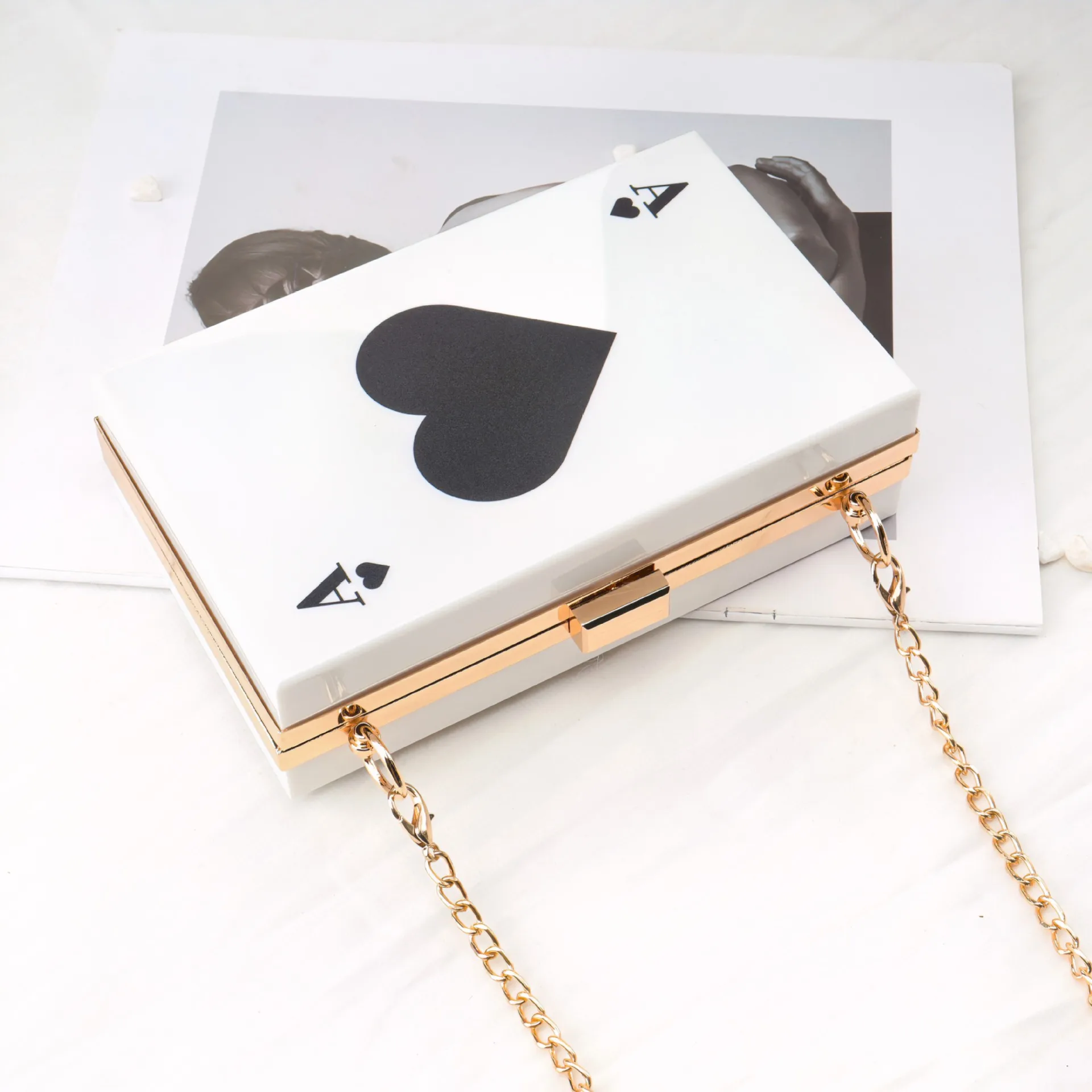 2025 Spring New Acryilc Clutch Purse Bag Spade A Purse Bag White Evening Clutches Chain Messenger Bags Women Shoulder Bags
2025 Spring New Acryilc Clutch Purse Bag Spade A Purse Bag White Evening Clutches Chain Messenger Bags Women Shoulder Bags