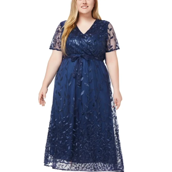 plus Size Women's Dress Wedding Maid of Gown Formal Evening Dress A-Line Skirt High Waist V-Neck Thick Mesh Fabric
plus Size Women's Dress Wedding Maid of Gown Formal Evening Dress A-Line Skirt High Waist V-Neck Thick Mesh Fabric