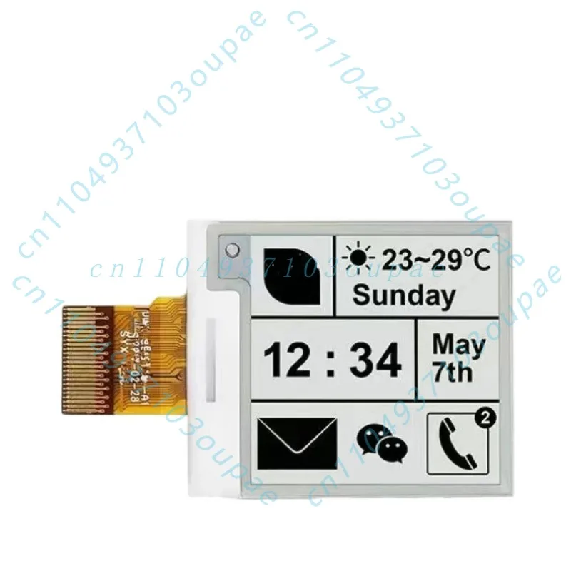 5Pcs 1.54 inch e-paper ink screen, black, white, red and yellow four-color e-ink screen, electronic label word card screen
5Pcs 1.54 inch e-paper ink screen, black, white, red and yellow four-color e-ink screen, electronic label word card screen
