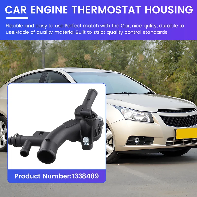 ABHY-Car Engine Water Pump Outlet Coolant Thermostat Housing 1338489 For Chevy Cruze 1.4L 2011-2016 Buick Encore 2013-2019
ABHY-Car Engine Water Pump Outlet Coolant Thermostat Housing 1338489 For Chevy Cruze 1.4L 2011-2016 Buick Encore 2013-2019