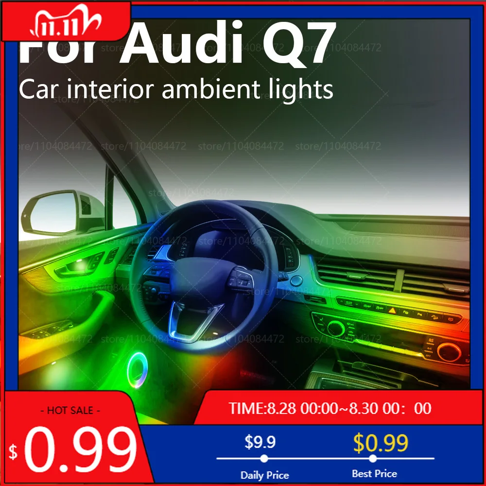 Hot For Audi Q7 4L/4M 22in1 RGB Car Interior Acrylic Car Ambient Lights RGB Hidden Acrylic Strip Decoration At Interior Stickers
Hot For Audi Q7 4L/4M 22in1 RGB Car Interior Acrylic Car Ambient Lights RGB Hidden Acrylic Strip Decoration At Interior Stickers