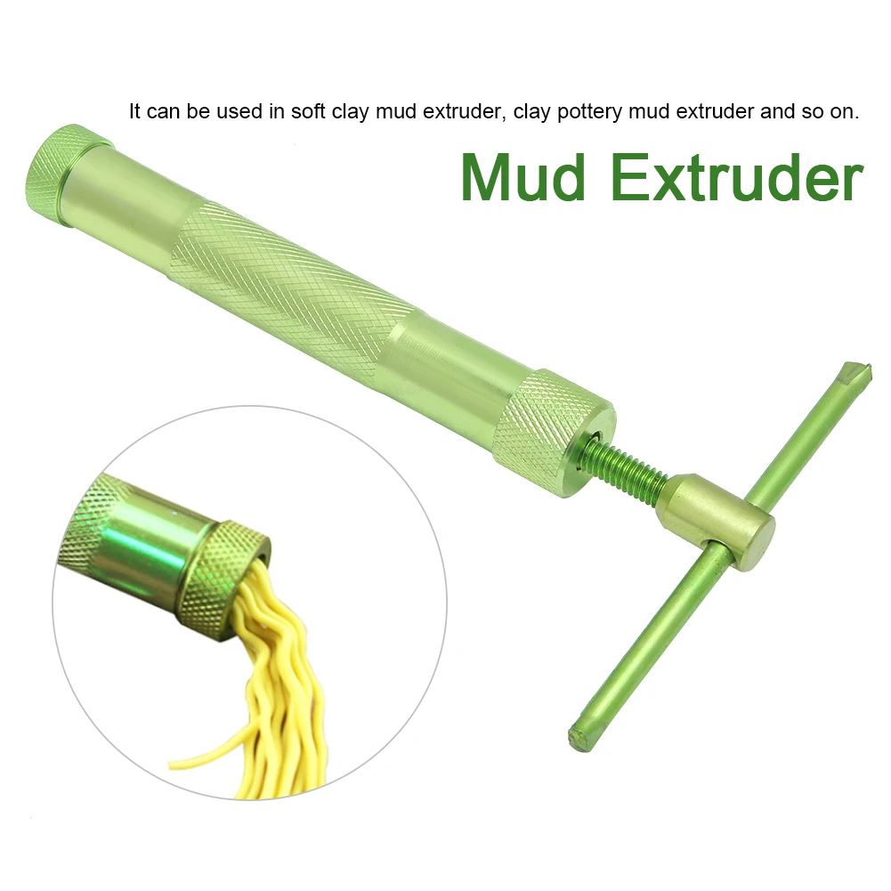 Stainless Steel Green Rotating Mud Extruder Gun and Squeezer Clay Tools for DIY Baking Fondant Cake Sculpture and Polymer Clay
Stainless Steel Green Rotating Mud Extruder Gun and Squeezer Clay Tools for DIY Baking Fondant Cake Sculpture and Polymer Clay