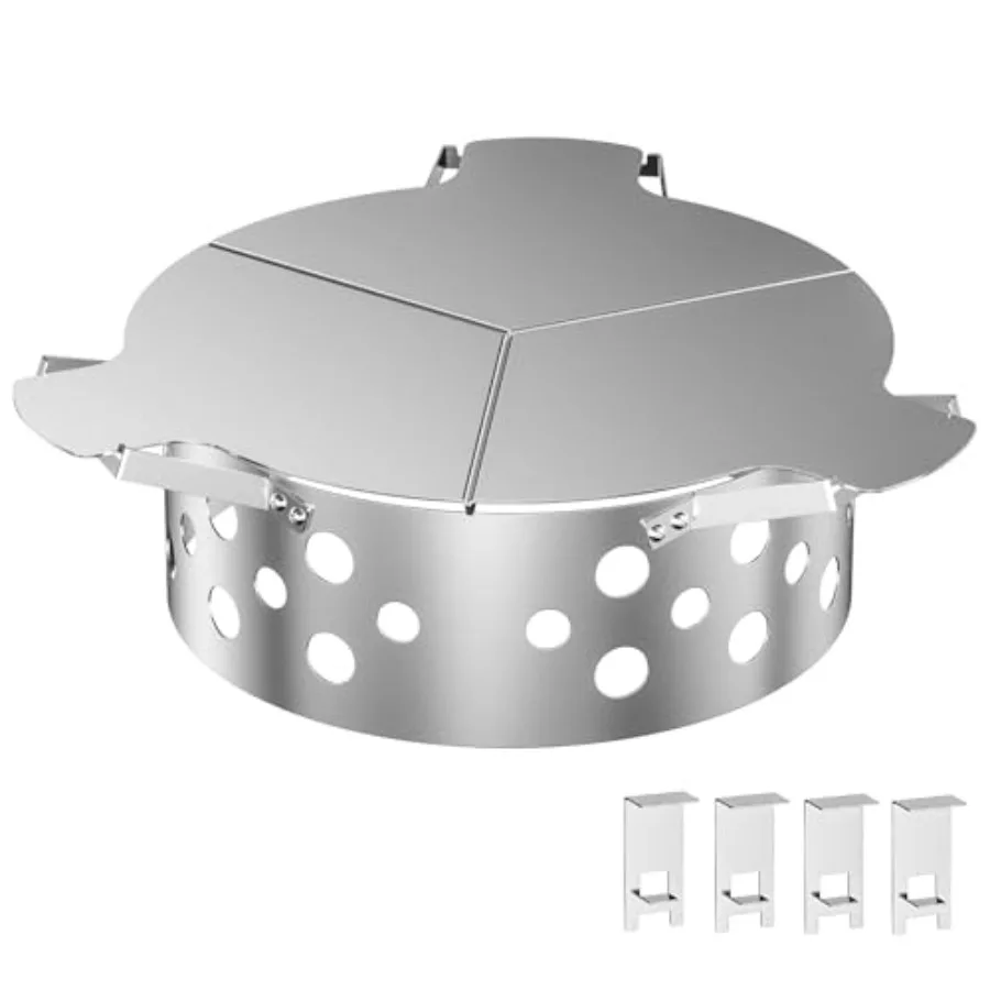 Heat Controller for 22" Charcoal Kettle Grills Stainless Steel BBQ Smoking Gilling Kit with 4PCS Support Clips Turns Your Charc
Heat Controller for 22" Charcoal Kettle Grills Stainless Steel BBQ Smoking Gilling Kit with 4PCS Support Clips Turns Your Charc