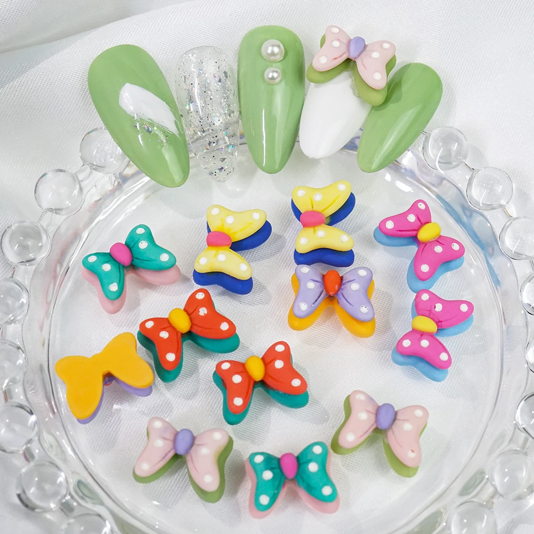 Resin Cute Bow-knot Parts for Nails 3D Art Decoration Charms Design Flatback Rhinestone Kawaii Y2k Acrylic Korean Manicure
Resin Cute Bow-knot Parts for Nails 3D Art Decoration Charms Design Flatback Rhinestone Kawaii Y2k Acrylic Korean Manicure