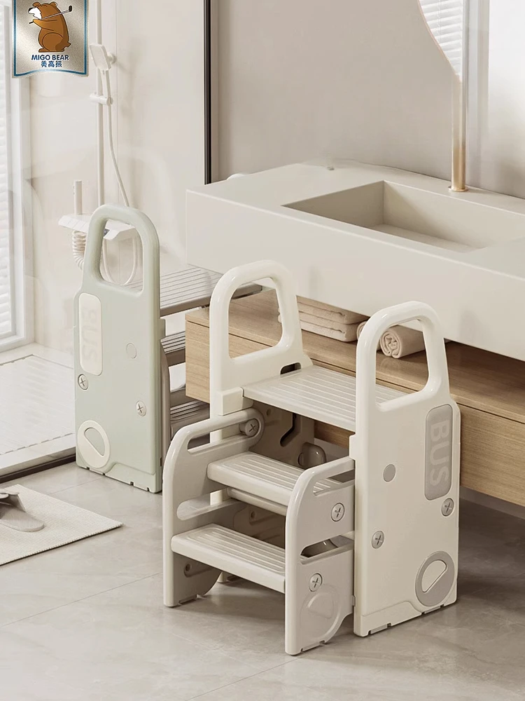 Baby wash hands step stool children wash foldable step foot toilet wash face armrest increased height
Baby wash hands step stool children wash foldable step foot toilet wash face armrest increased height