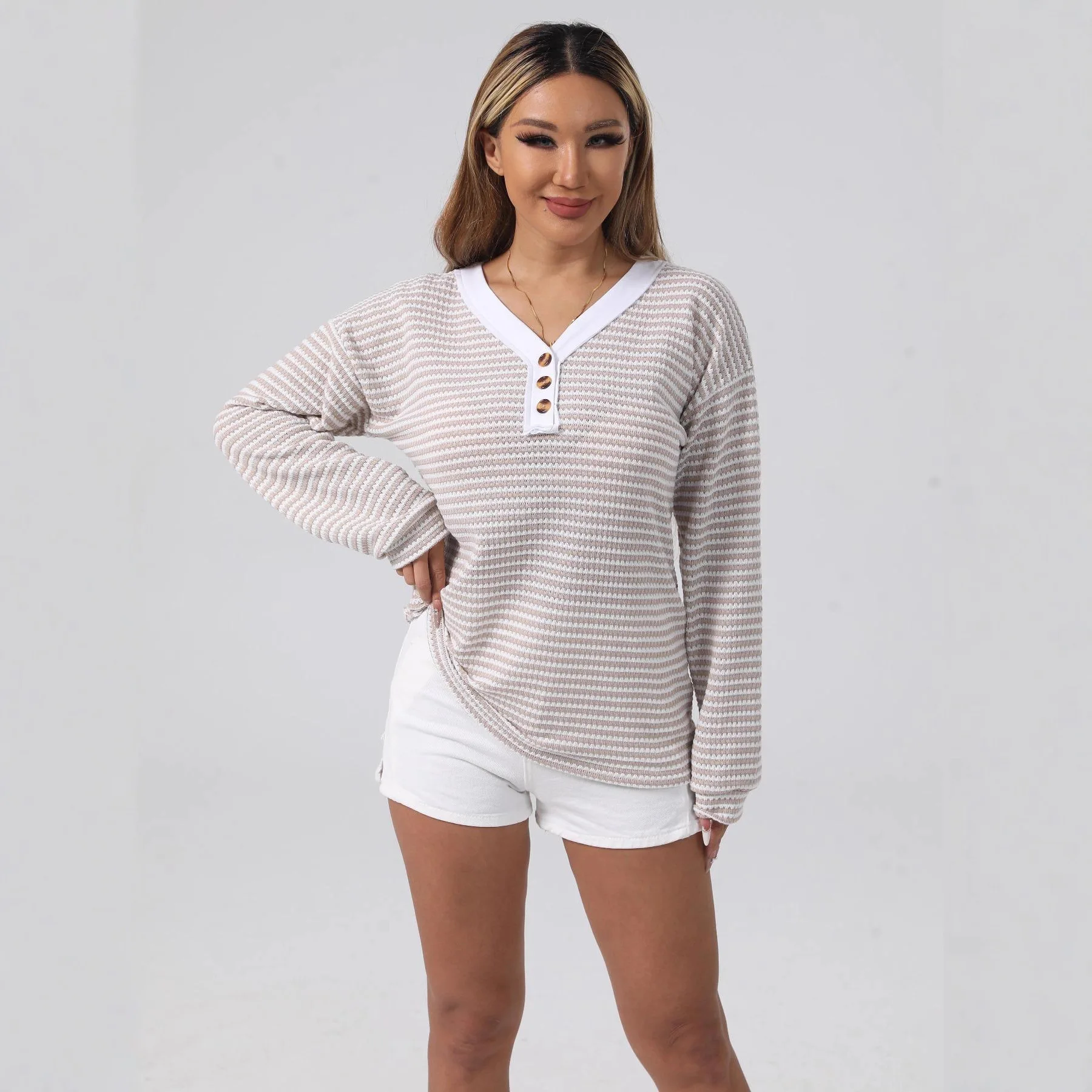 Vintage Brown Striped Slim T-shirts Women 2025 Autumn Y2k Streetwear Round Neck Long Sleeve T Shirt Harajuku Casual Cotton Tops
Vintage Brown Striped Slim T-shirts Women 2025 Autumn Y2k Streetwear Round Neck Long Sleeve T Shirt Harajuku Casual Cotton Tops