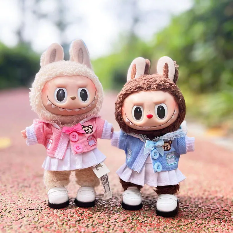 17cm Cute Labubu Clothes Hoodies Labubu Cute Hat Skirt Hat Kawaii Doll Accessories Overalls Korea Kpop Exo DIY Girl Gift
17cm Cute Labubu Clothes Hoodies Labubu Cute Hat Skirt Hat Kawaii Doll Accessories Overalls Korea Kpop Exo DIY Girl Gift