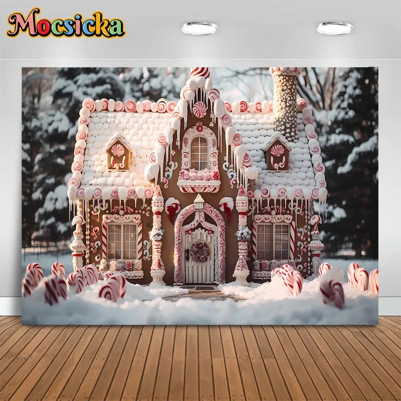 Mocsicka xmas photography background pink candy house forest backdrop new year's eve girls party cake smash banner photo studio
Mocsicka xmas photography background pink candy house forest backdrop new year's eve girls party cake smash banner photo studio