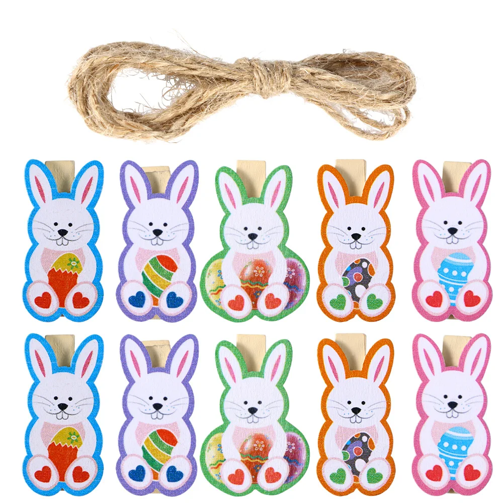 40 pcs Photo Wooden Rabbit Wooden Clips For Diy Shape DIY Crafts Rope Decorative naments Easter Accessories
40 pcs Photo Wooden Rabbit Wooden Clips For Diy Shape DIY Crafts Rope Decorative naments Easter Accessories