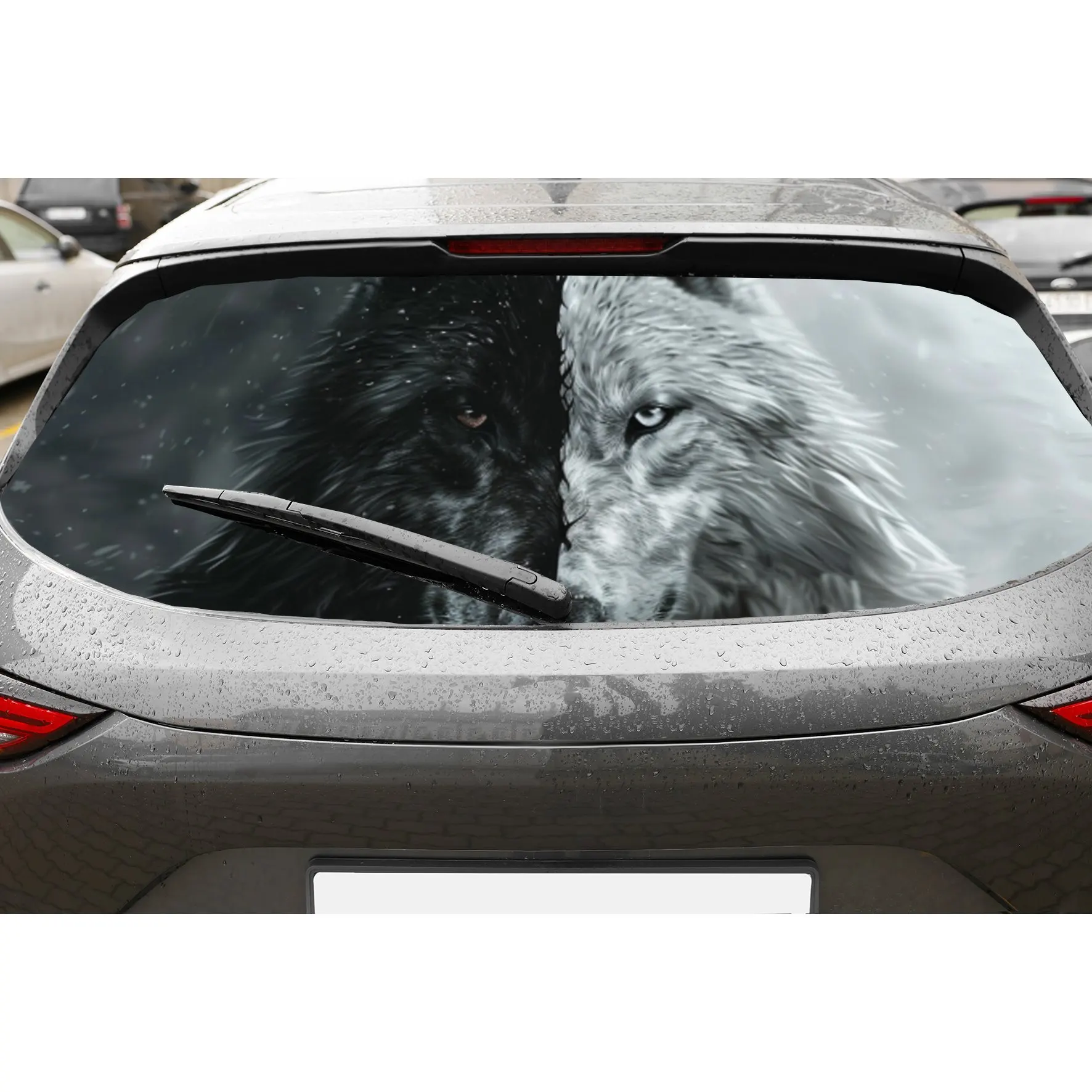 Wolf Yin Yang Art PVC Perforated Car Vinyl Wraps, Durable Car Rear Windshield Sticker, Waterproof Car Rear Window Decal, Privacy
Wolf Yin Yang Art PVC Perforated Car Vinyl Wraps, Durable Car Rear Windshield Sticker, Waterproof Car Rear Window Decal, Privacy