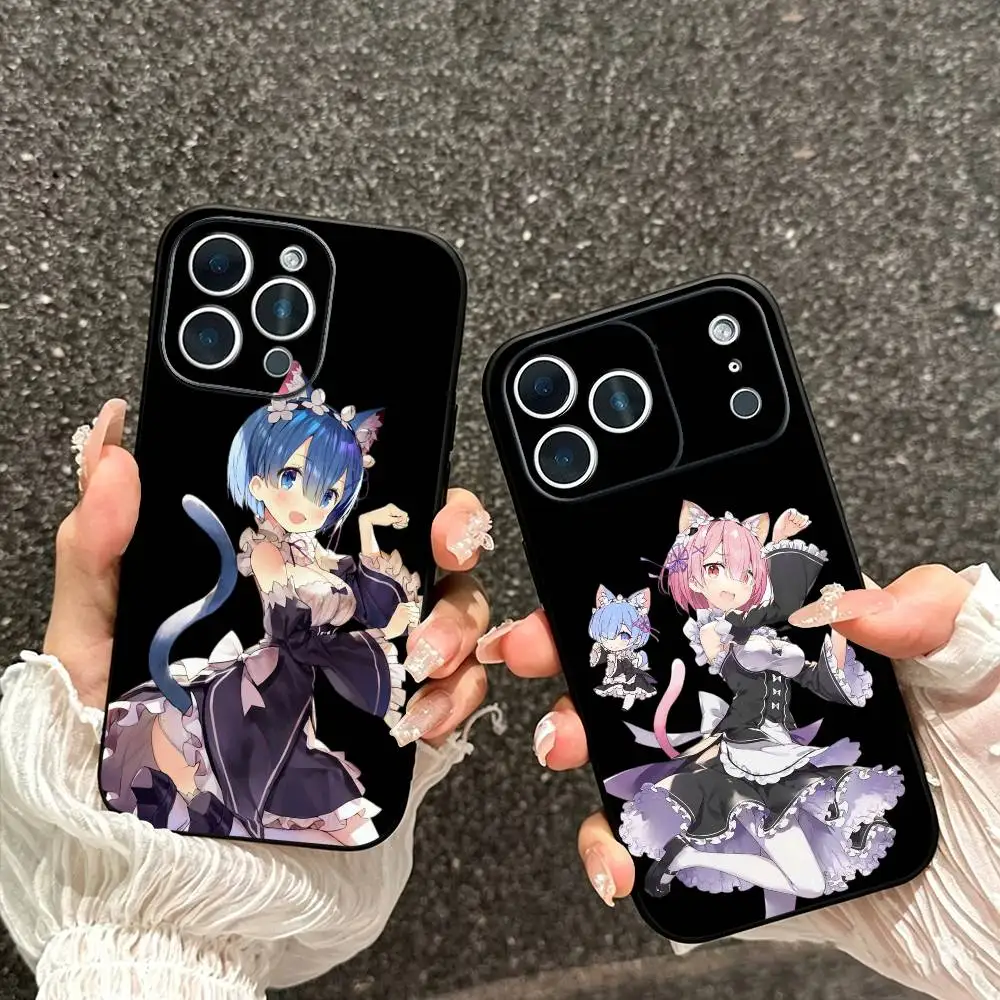 Anime Re0 Ram and Rem Phone Case For iPhone 17, 16,15,14,13,12,11 Plus,Pro Max, Others Soft Black Cover
Anime Re0 Ram and Rem Phone Case For iPhone 17, 16,15,14,13,12,11 Plus,Pro Max, Others Soft Black Cover