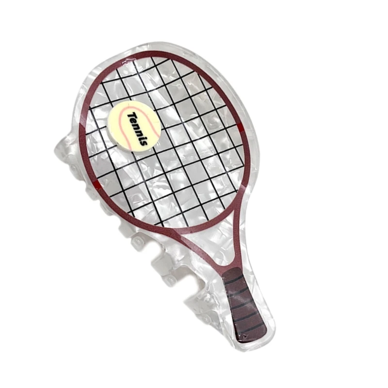 Fun PVC Hair Clip For Women Tennis Racket Hairpins Coffee White Color Secure Grip Y166
Fun PVC Hair Clip For Women Tennis Racket Hairpins Coffee White Color Secure Grip Y166