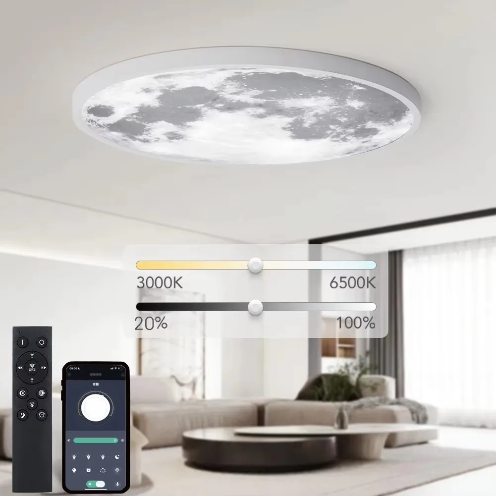 40CM Smart Moon Ceiling lamp 0.9inch Ultrathin Ceiling Light APP/Remote Control Modern Led lights for Room Home decor Wall Lamp
40CM Smart Moon Ceiling lamp 0.9inch Ultrathin Ceiling Light APP/Remote Control Modern Led lights for Room Home decor Wall Lamp