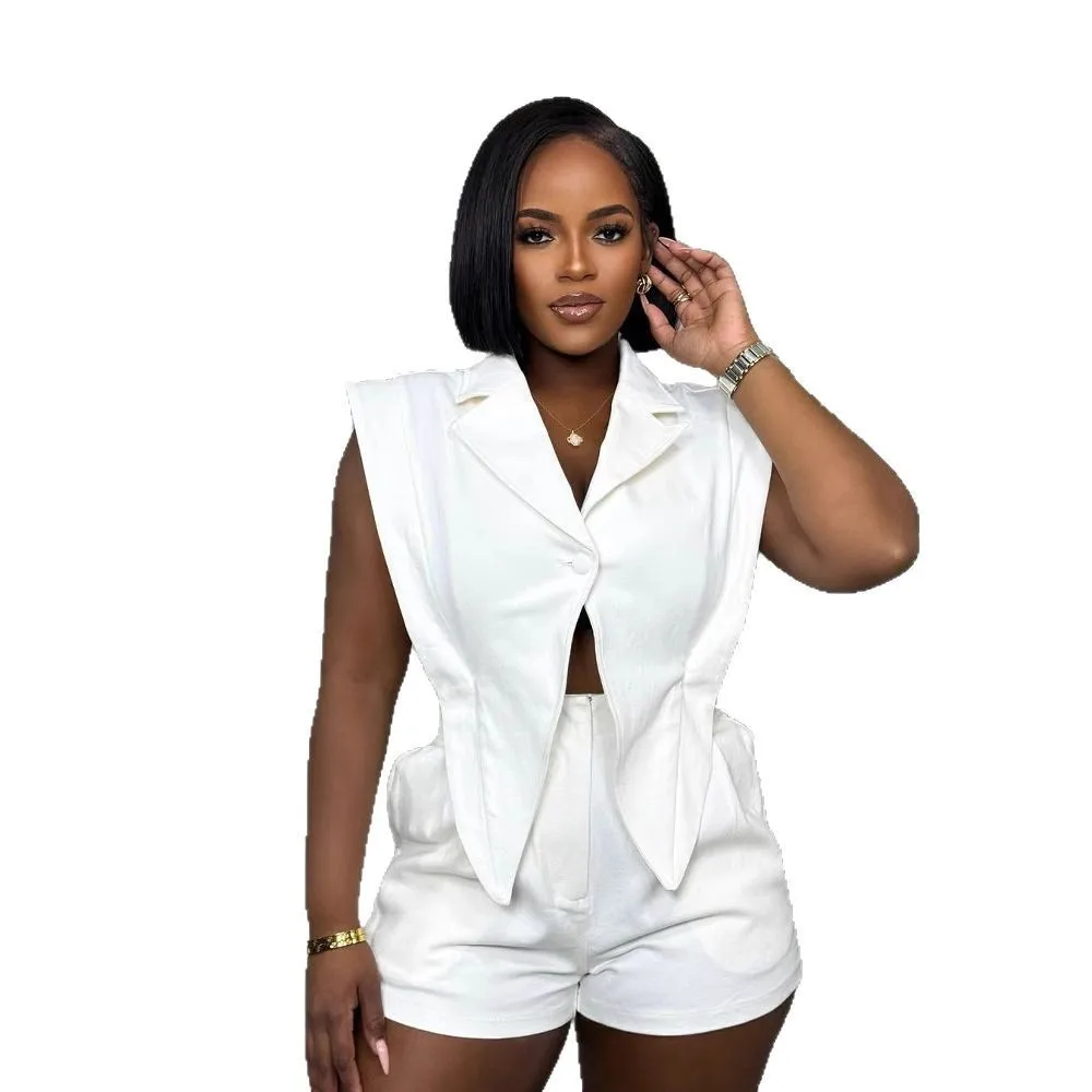 Customized Women's clothing 2025 autumn temperament elegant suit collar long sleeved ruffle edge pants short one-piece clothes f
Customized Women's clothing 2025 autumn temperament elegant suit collar long sleeved ruffle edge pants short one-piece clothes f