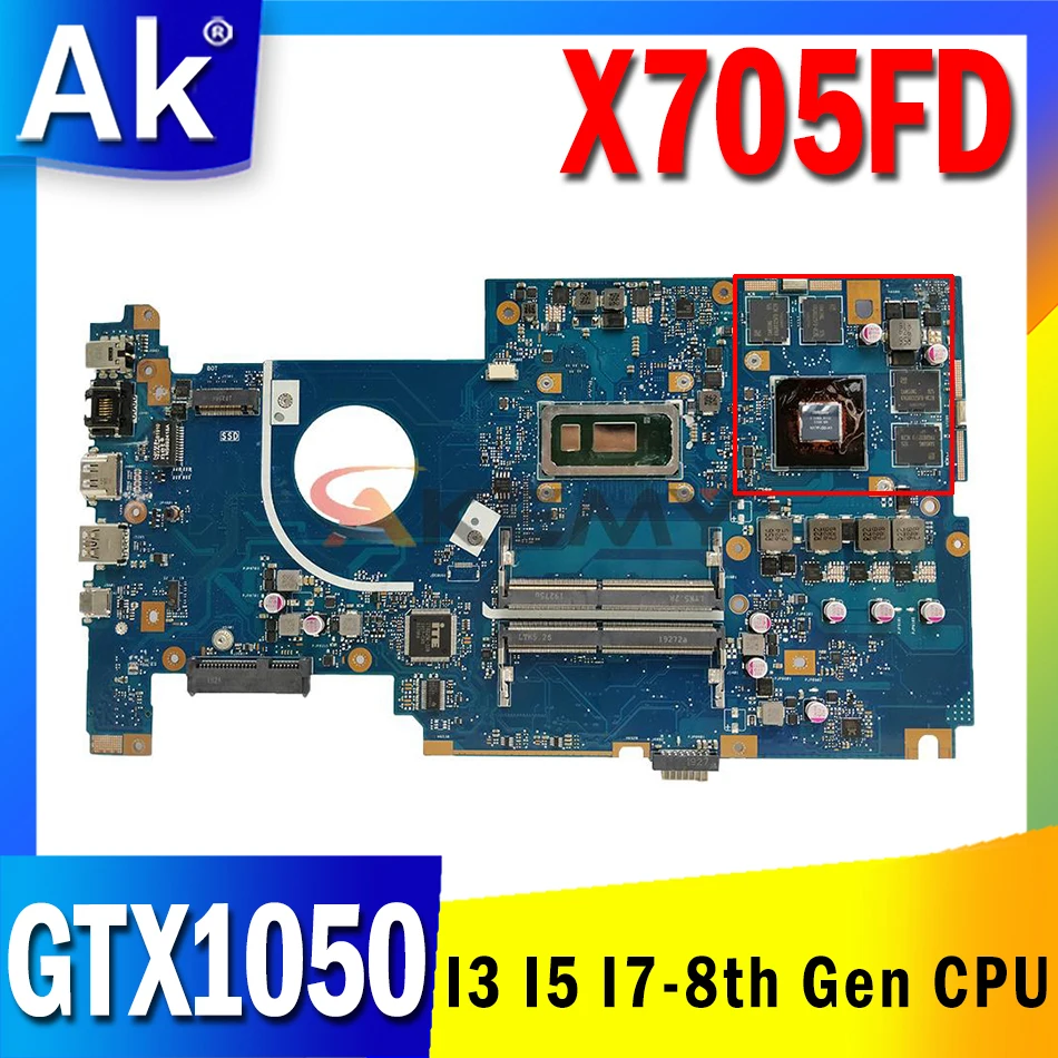 For ASUS Vivobook N705FD N705F Mainboard X705FD X705F Laptop Motherboard High Performance CPU i3 i5 i7 100% tested
For ASUS Vivobook N705FD N705F Mainboard X705FD X705F Laptop Motherboard High Performance CPU i3 i5 i7 100% tested