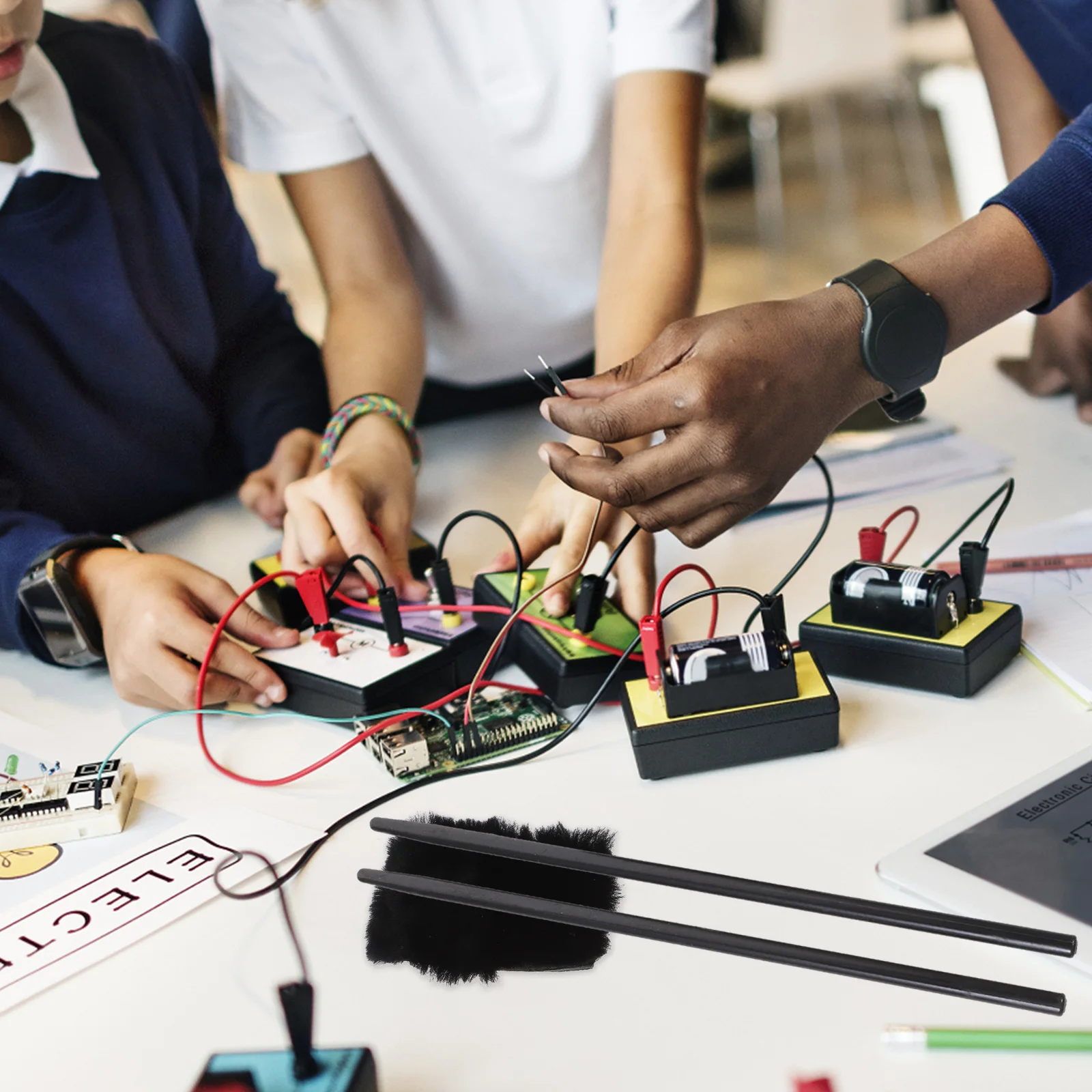 Glue Stick Experiment Equipment Physics Friction Electrification Tool Scientific Teaching Aid for Students Teachers Supplies
Glue Stick Experiment Equipment Physics Friction Electrification Tool Scientific Teaching Aid for Students Teachers Supplies