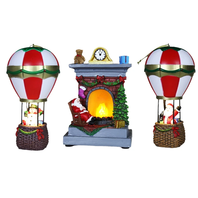 Luminous Christmas Ornaments Resin House Decoration Santa Hot Air Balloon Miniature Holiday Decoration-FUNN
Luminous Christmas Ornaments Resin House Decoration Santa Hot Air Balloon Miniature Holiday Decoration-FUNN