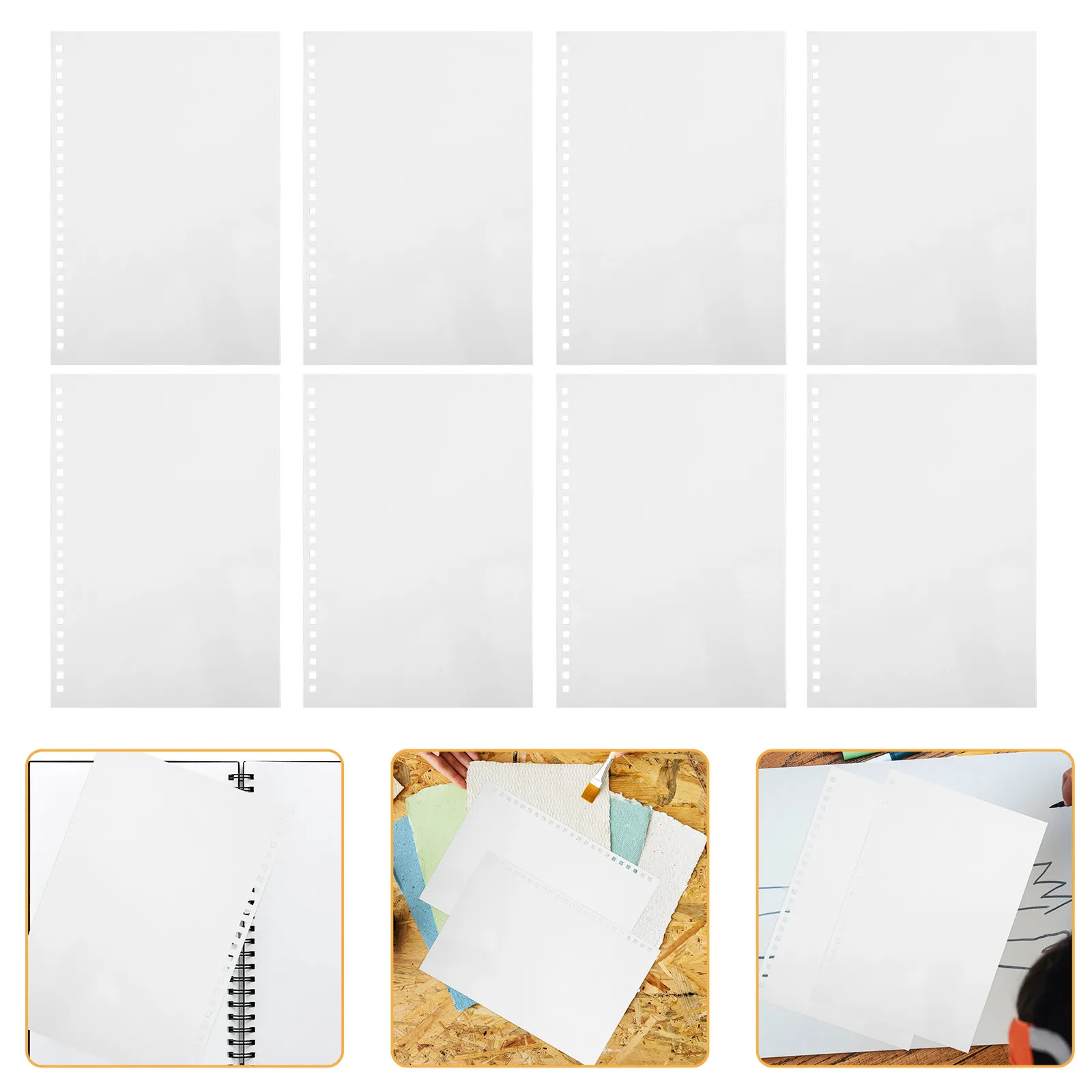 50Pcs Blank Calendar Inner Pages Loose Leaf Binder Notebook Refill Paper for Drawing Painting Pre-Holed Sheets
50Pcs Blank Calendar Inner Pages Loose Leaf Binder Notebook Refill Paper for Drawing Painting Pre-Holed Sheets