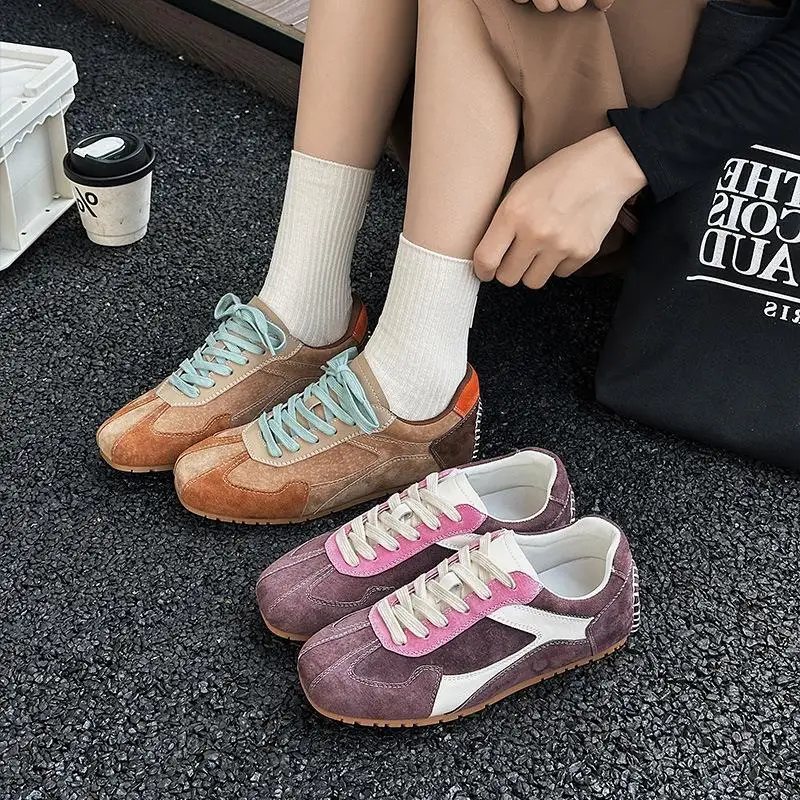 Leather Dequn Shoes Women's Casual Sport Flat Bottom Anti-slip round Toe Comfortable Fashionable Small Audience Style
Leather Dequn Shoes Women's Casual Sport Flat Bottom Anti-slip round Toe Comfortable Fashionable Small Audience Style